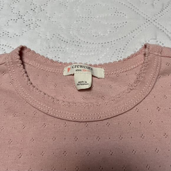 Crewcuts Pointelle Long Sleeve Shirt Size 6/7 - Picture 4 of 5